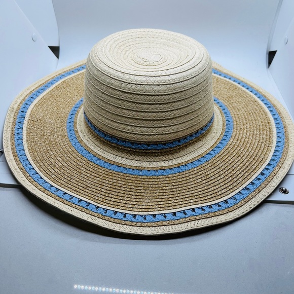 NWT QUAGGA Hat 4.5” brim, light blue and tan - Picture 1 of 15